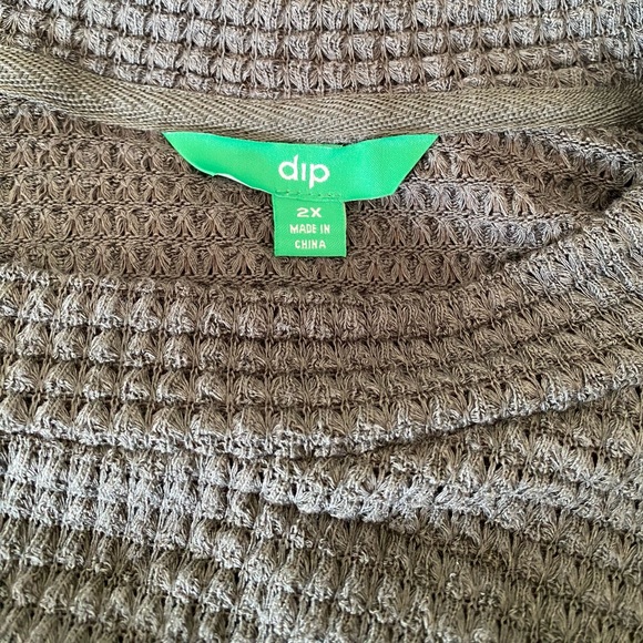 Dip Oversized Waffle Knit Tunic EUC - Picture 2 of 7